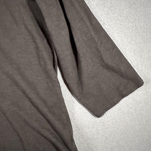 Chicos Ultimate Tee Shirt Womens 3 XL Black V‎ Neck 3/4 Sleeve Modal Cotton Soft - Picture 4 of 8